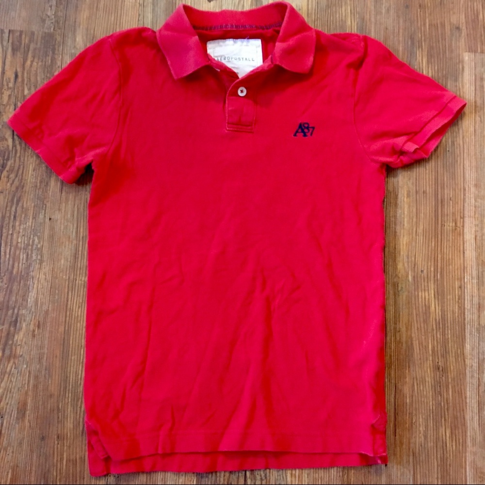 Aeropostale red polo size small